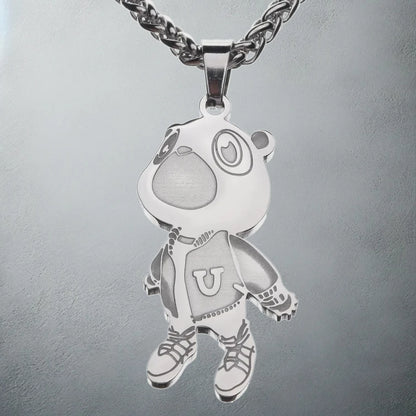 Kanye West Graduation Bear Pendant Necklace on Chain